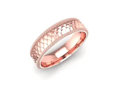 Luxury Pattern Gold Ring for Men   550 3D print model