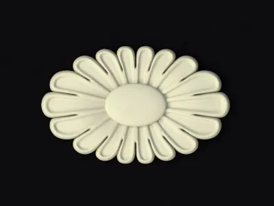 Central decor ornament for furniture 3D model 47