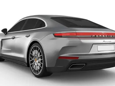 Porsche Panamera 2024 Low-poly 3D model