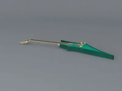 Aurora concept guitar Free 3D model