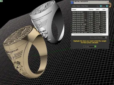 Ring Harley Davidson Men s model  Printing Model 3D print model Free 3D print model
