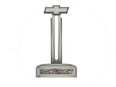 Chevrolet Headphone stand 3D print model