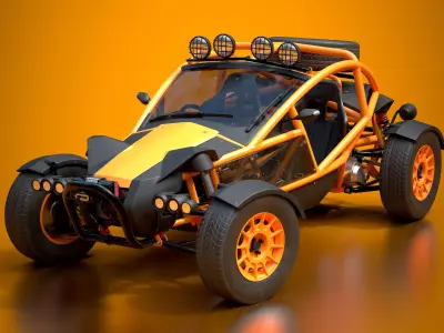 Ariel Nomad Buggy Car 2016 Game Ready Low-poly 3D model