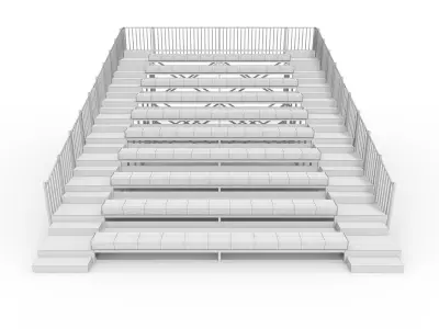 Bleachers 60 3D model