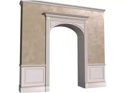 Interior Arched Opening Door Portal Arched doorway 3D model