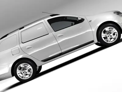 Dacia Logan MCV Fiskal 2016 3D model
