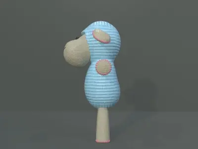 Cartoon Lamb Low-poly 3D model