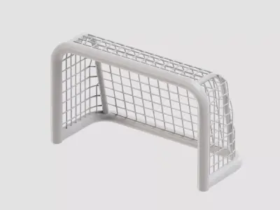 Football Goal post Low-poly 3D model