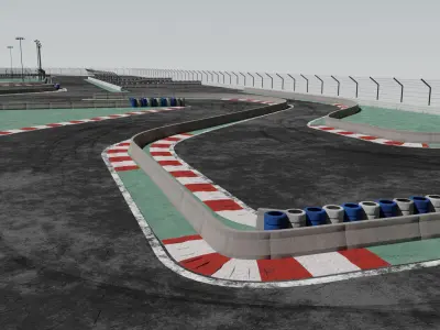 Drifting Race Track 3D model