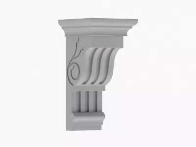 Scroll Corbel 47 - 3D Printable 3D model