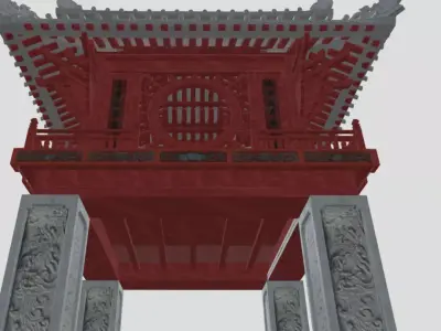 Khue Van Cac Pagoda 3D model