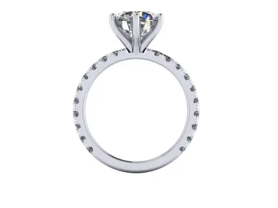Solitaire Diamond Ring R8 3D print model