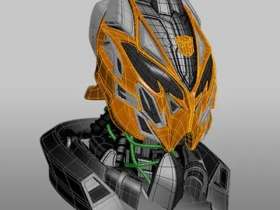 Bumblebee battle head transformers 4 3D model