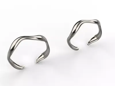 Wave Ring - Adjustable 3D print model