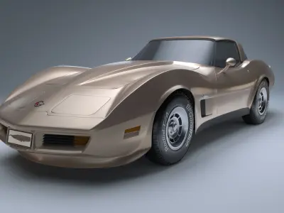 Corvette 1982 3D model
