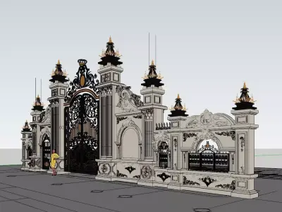 Classical Gate 3D model
