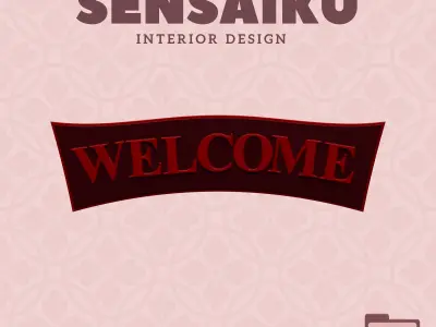 Pirate Marine Welcome Door Sign 3D Print File for DIY Home Decor 3D print model