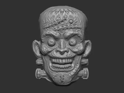 frankenstein head cnc 3D print model