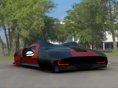 Futuristic Concept Car 3D model