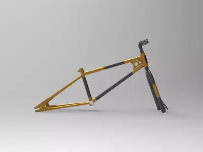 BMX frame bike 3D model