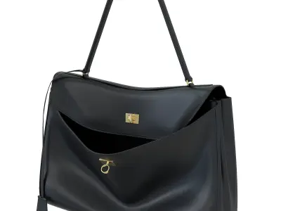 Balenciaga Rodeo Bag Black Low-poly 3D model