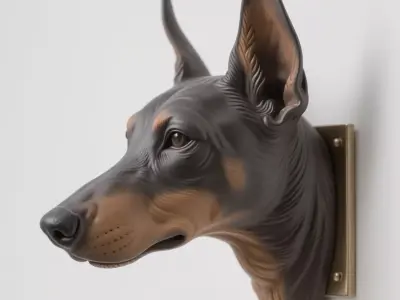 Doberman Pinscher 3D print model