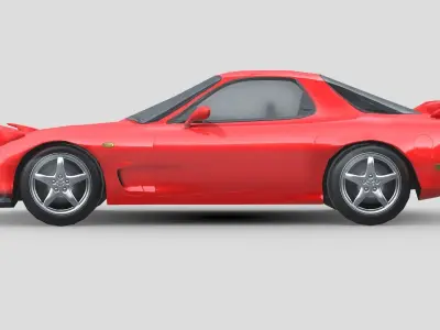 Mazda RX-7 1999 Low-poly 3D model
