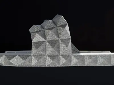 Spiky Sandals Low-poly 3D model