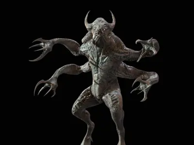 KozDemon Low-poly 3D model