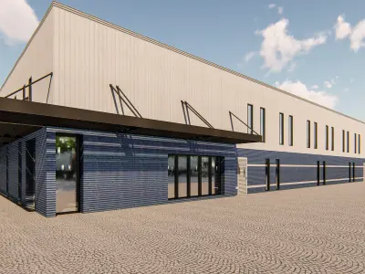 Ware house Design and render in lumion 3D model