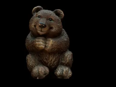 Bear decoration Free low-poly 3D model
