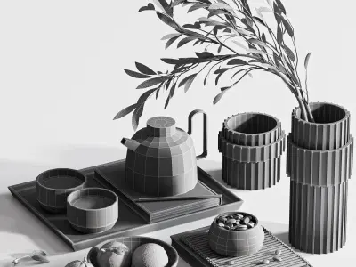 decorative set08 3D model