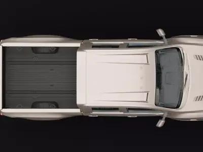 Nissan 4x4 Car Metallic Toupee Low-poly 3D model
