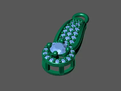 Women Pendants 3DM STL Pendant Renders Details 3D print model 3D print model