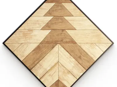 Geometric Ethnic Wall Decoration 2 3D model