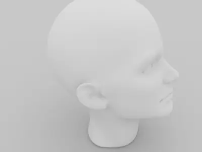 Female Head  3D model