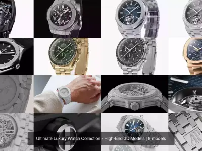 Ultimate Luxury Watch Collection - High-End 3D Models 3D Model Pack