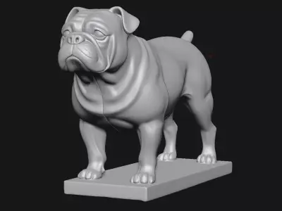 bulldog 3D print model