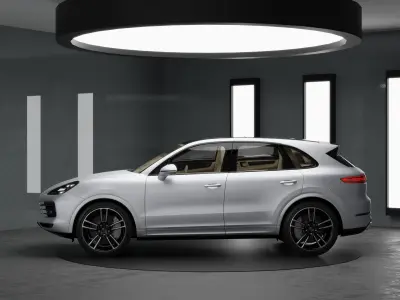 Car Rigged - Porsche Cayenne 3D model