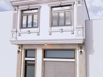 neo classical house Free 3D model