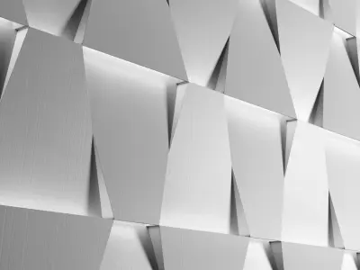 Wooden led panels 3D model