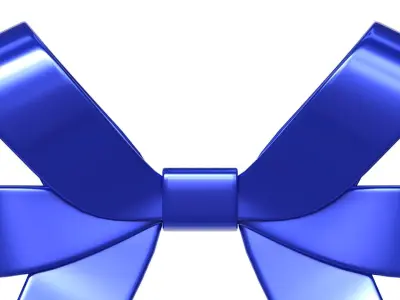 Christmas Bow Ribbon 56 Low-poly 3D model