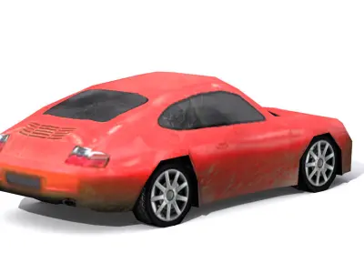 Lowpoly car Low-poly 3D model