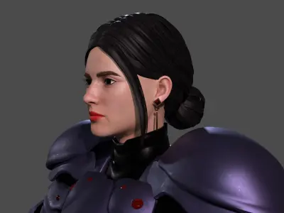 Knight Girl Laura UNREAL ENGINE 5 3D model