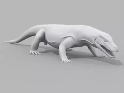 komodo Dragon Shape 3D model