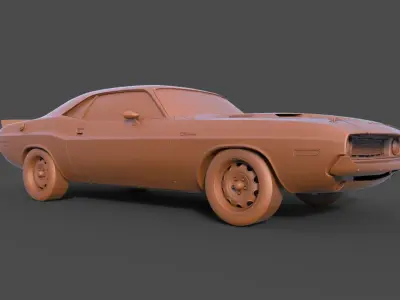 Dodge Challenger 3D print model