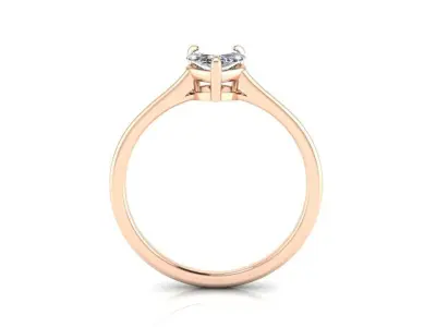Heart Engagment Jewelry Ring 3 3D print model