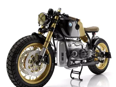 Cafe Racer R80 Motorcycle 3D model