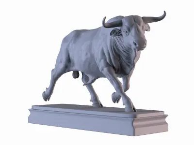Bull Statue 3D print model