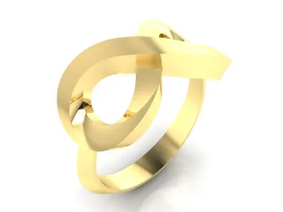 Ring M49 The luxury female ring wedding 3D print model